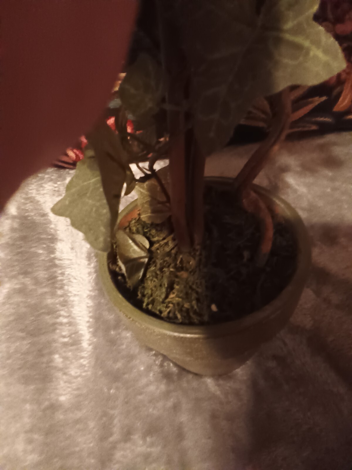 Ivy topiary ball tree in green pot,artificial.
