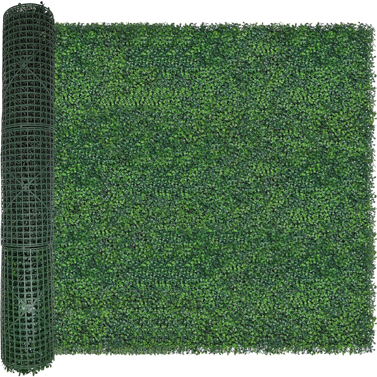 Artificial Boxwood Wall Panel 48×120 in Faux Ivy Hedge Privacy Screen for Garden