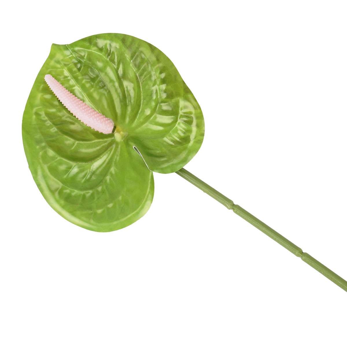 Artificial Anthurium Flowers Fake Flamingo Lily Single Stem Bouquet Table Decor