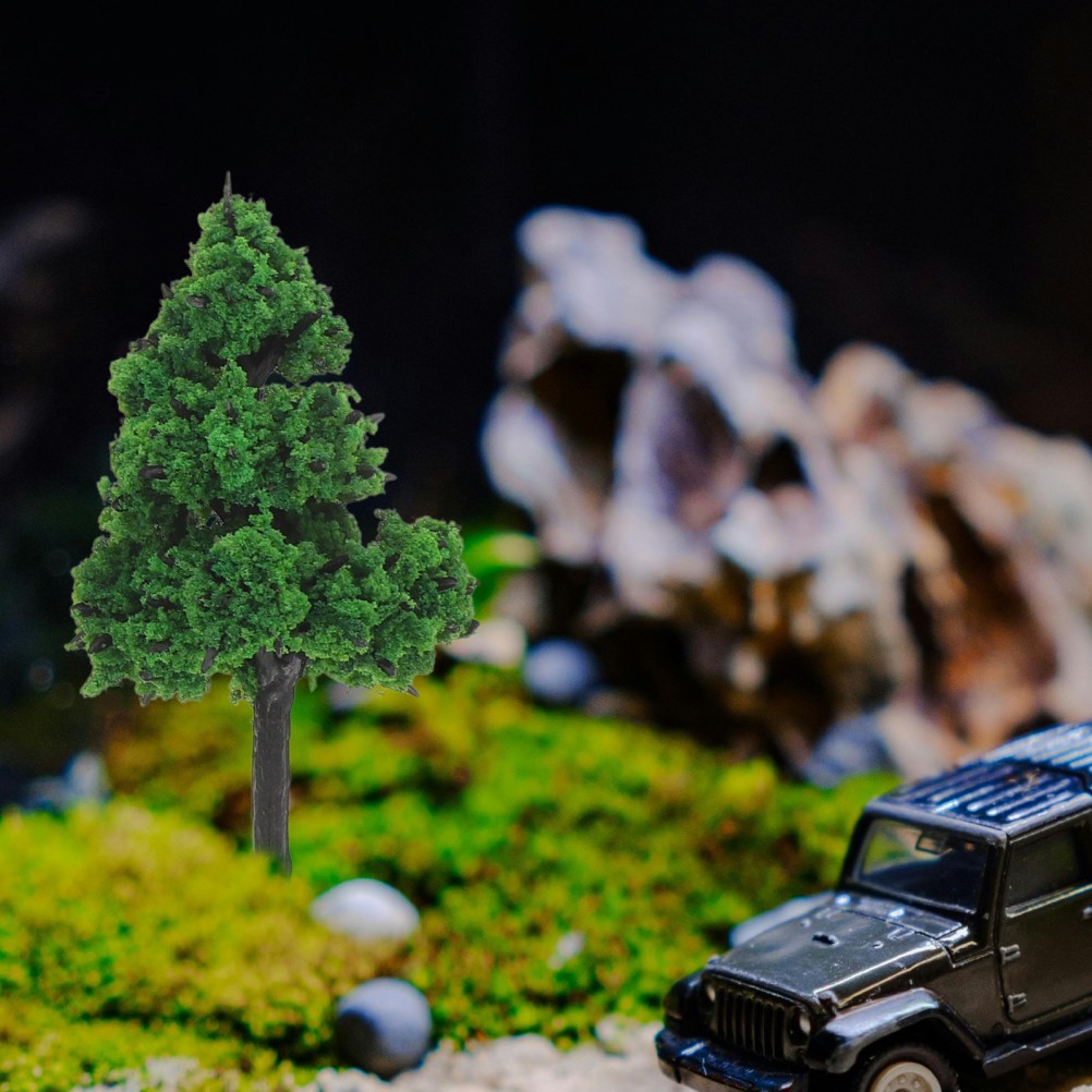 85 Pcs Mini Landscape Tree Model Bonsai Figurines Artificial Miniature