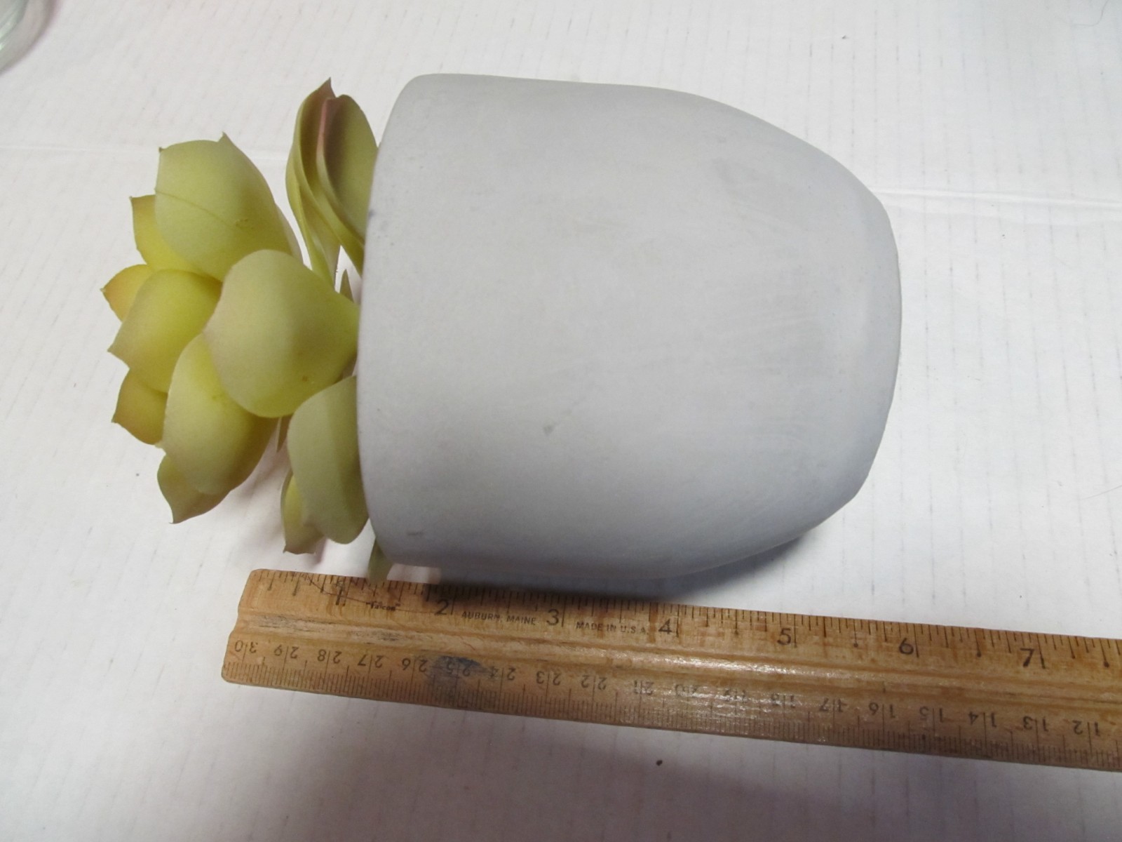 Yellow Faux Jade Plant 6 inches Gray Vase Target