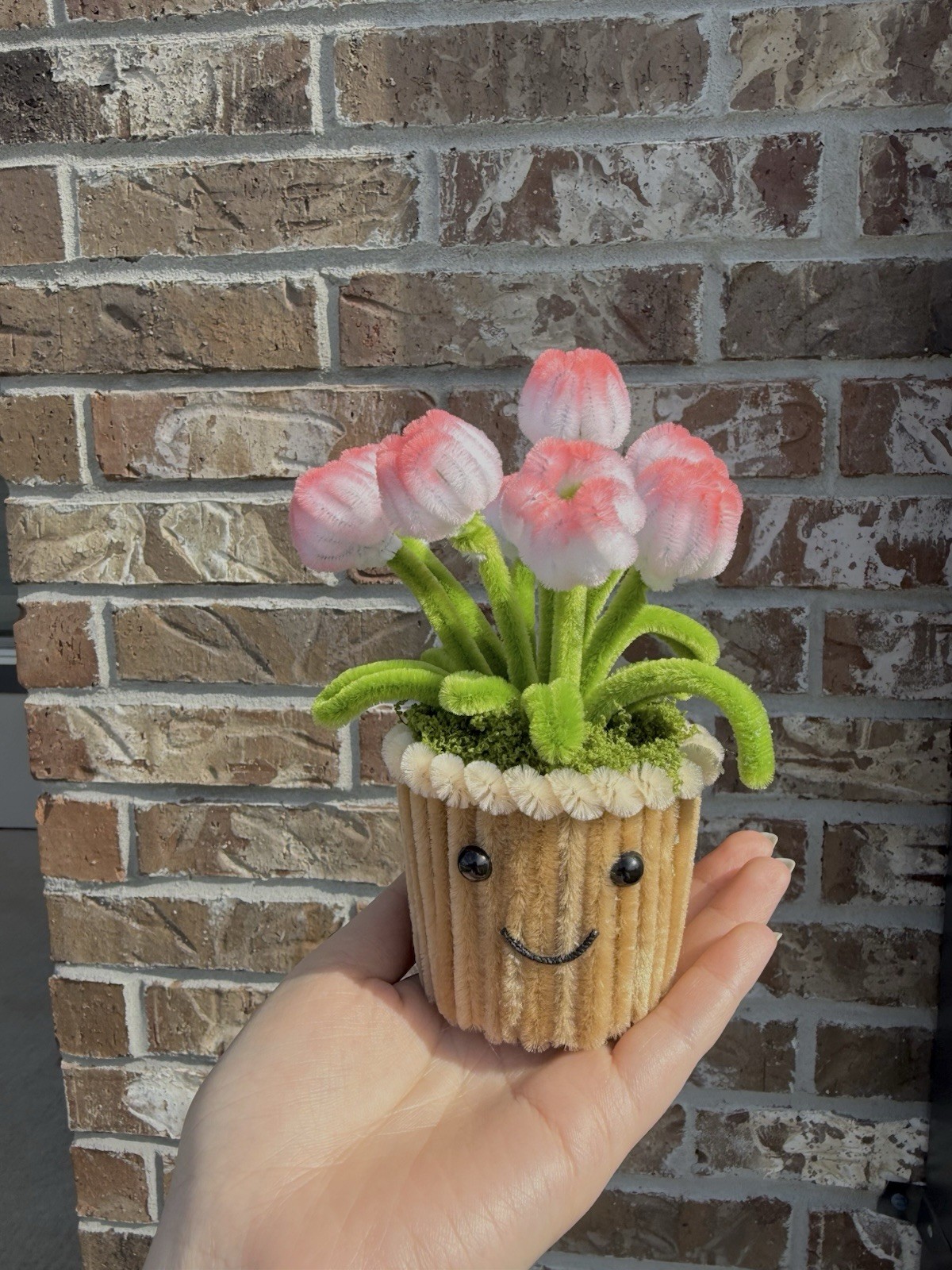 Handmade Pipe Cleaner Mini Tulip Pot | Perfect Gift or Room Decor