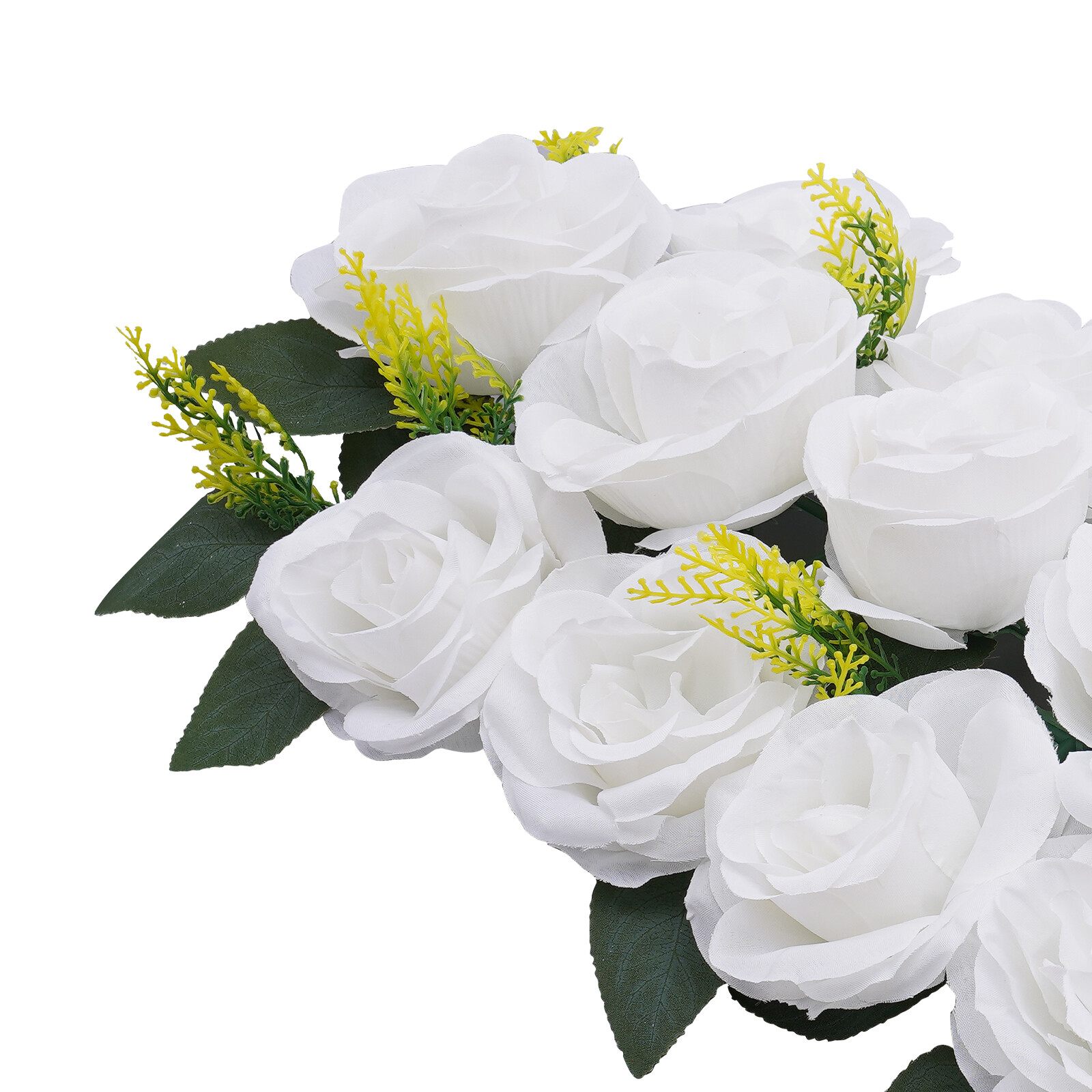 Wedding Dining Table Flower Centerpiece Floral Arrangement 10 Pieces White Roses