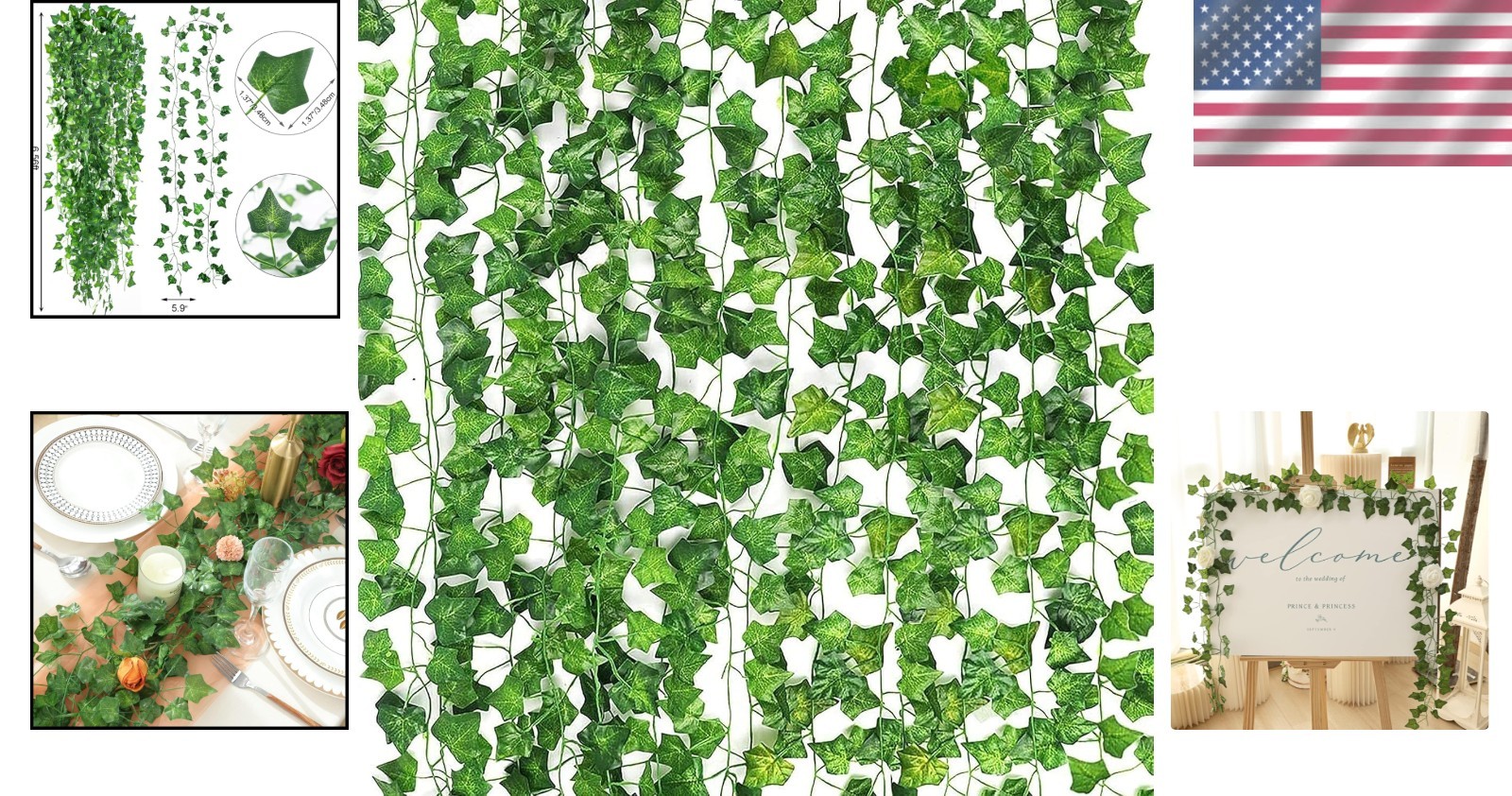 Durable 14pcs Decorative Vines – Perfect for Parties, Gardens & Balconies