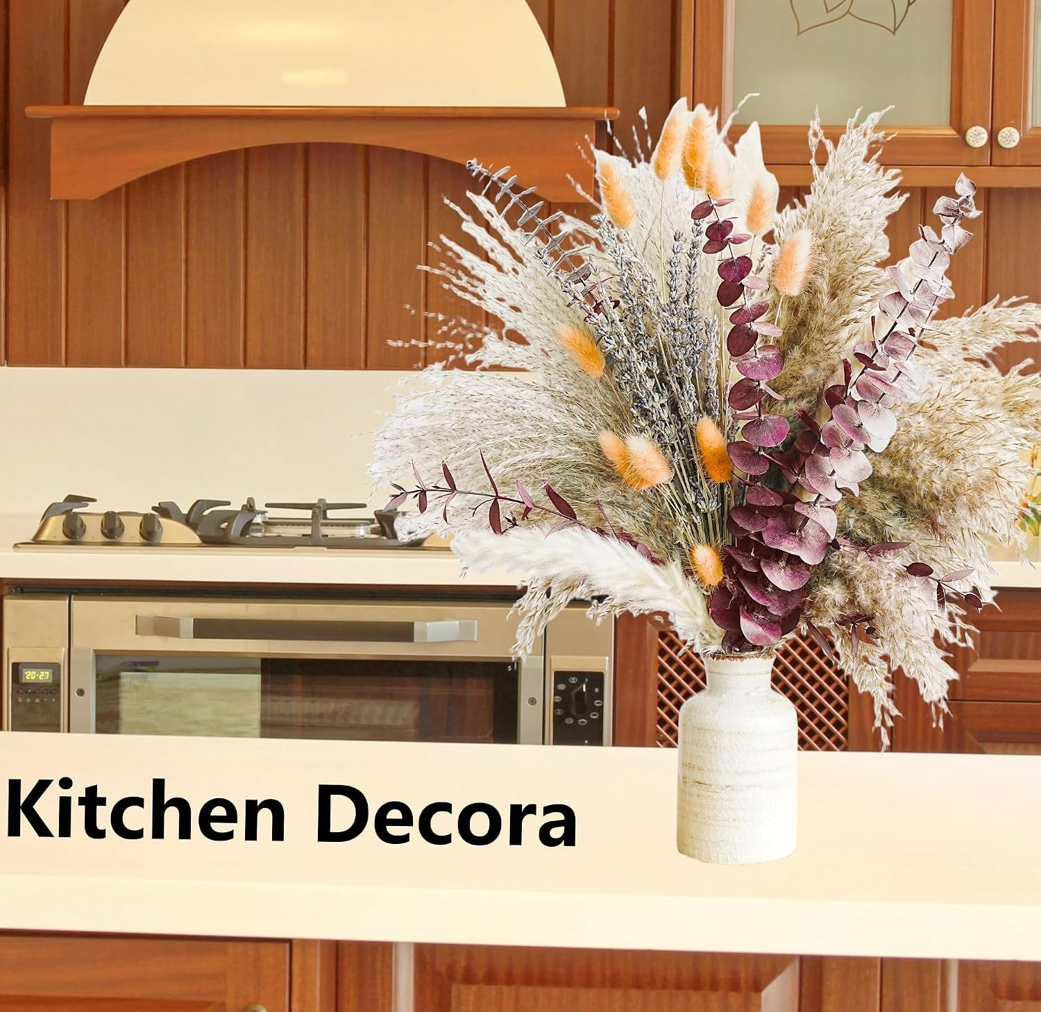 Versatile Fall Floral Decor Bouquet – Pampas Grass & Lavender for Home & Gifts