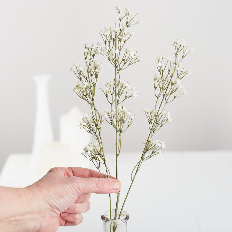 Set of 12 Artificial Gypsophilia Baby’s Breath 22-1/2″ Tall Floral Picks