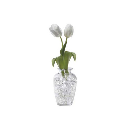 Clear gel marbles that expand in water 4oz makes 3 galllons floral vase filler