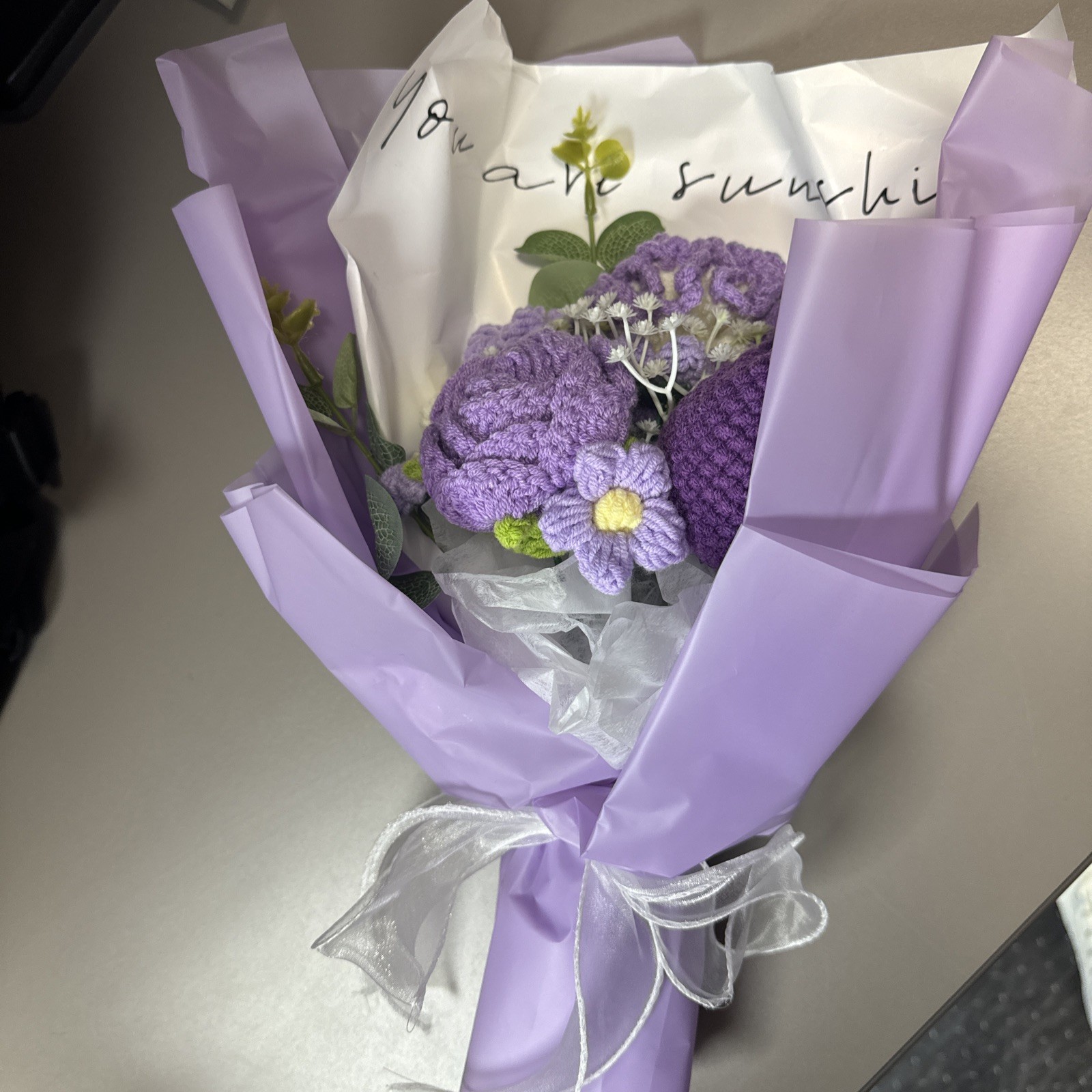 Bouquet of Beautiful Blessings to Warm Your Heart. Crocheted Flowers