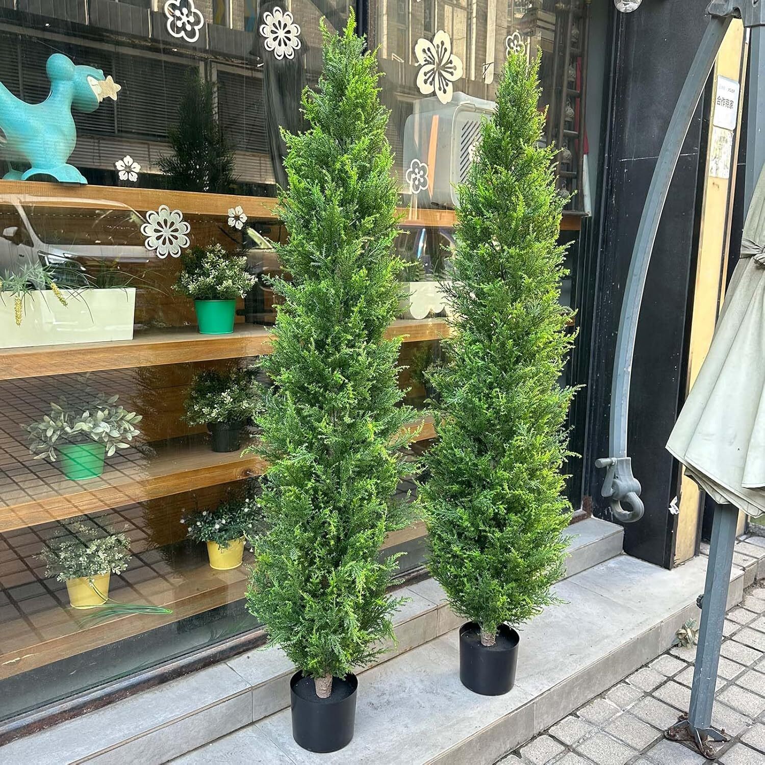 1 Pc Artificial Cedar Topiary Fake Cypress Trees Faux Cedar Potted Plants