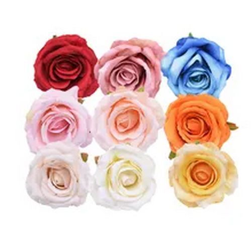 5/10pcs 10cm Artificial Rose Flower Head Home / Wedding Table Display Decor NEW