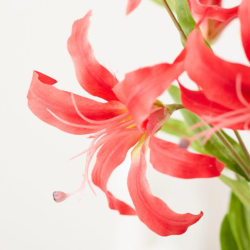 Factory Direct Craft Magenta Artificial Lily Bush | 1 Piece