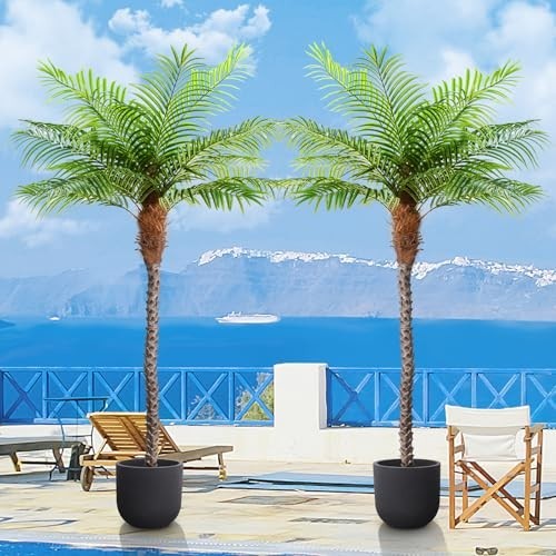 Lifelike Bird of Paradise Artificial Plant,5ft Faux Banana Leaf Tree with 12 …