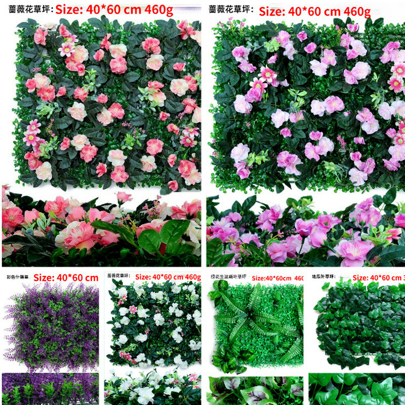 1x Artificial Flower Plant Lawn Grass Carpet Turf DIY Wall Backdrop Landscaping