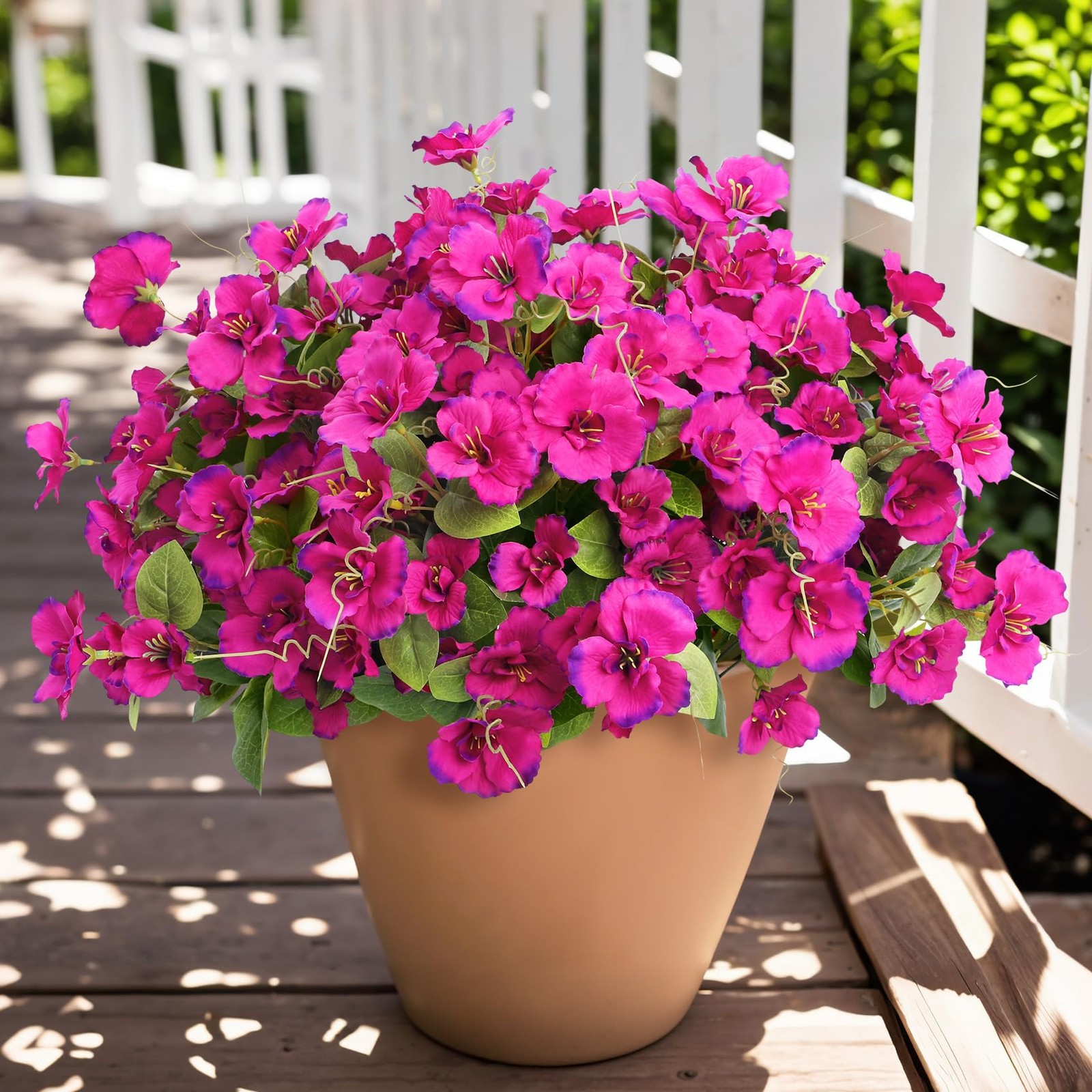 8 Bundles Artificial Hibiscus Flowers for Outdoors Decoration, Faux Silk Flow…