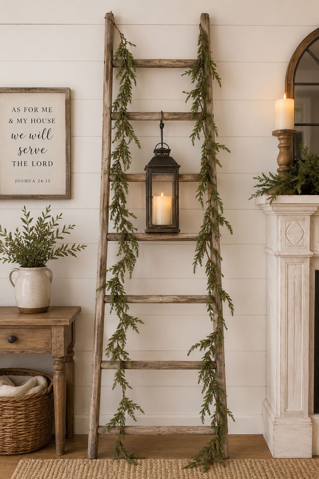 Set of 3 Hanging Greenery Garlands 5 Foot Artificial Fern Garland Trailing Green