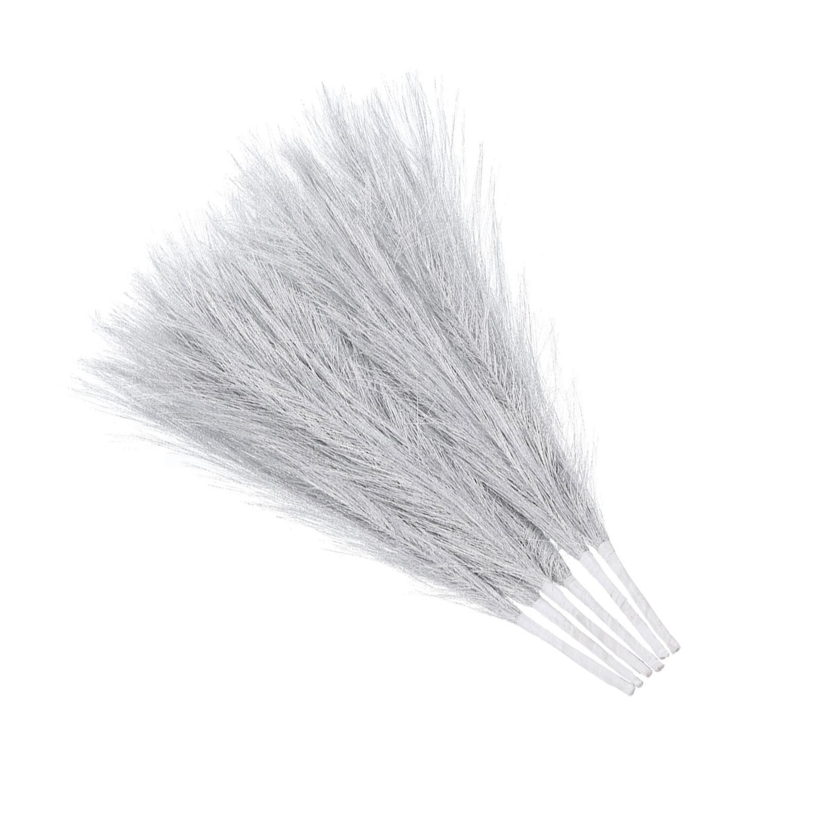 6 x Faux Pampas Grass Fake Pampas Grass Decor 17.7″/45cm Golden