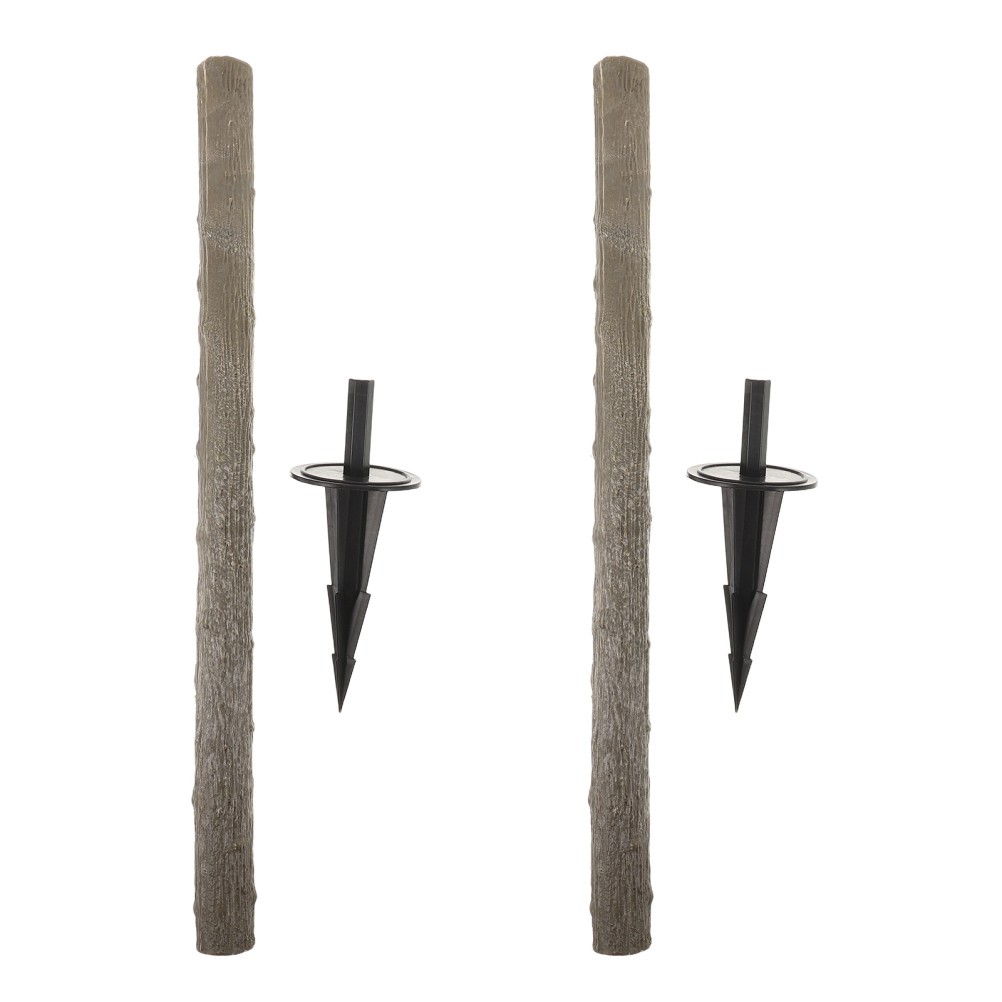 2 Sets Simulated Tree Pole Accessories Bonsai Rod Store Window Craft Trunk
