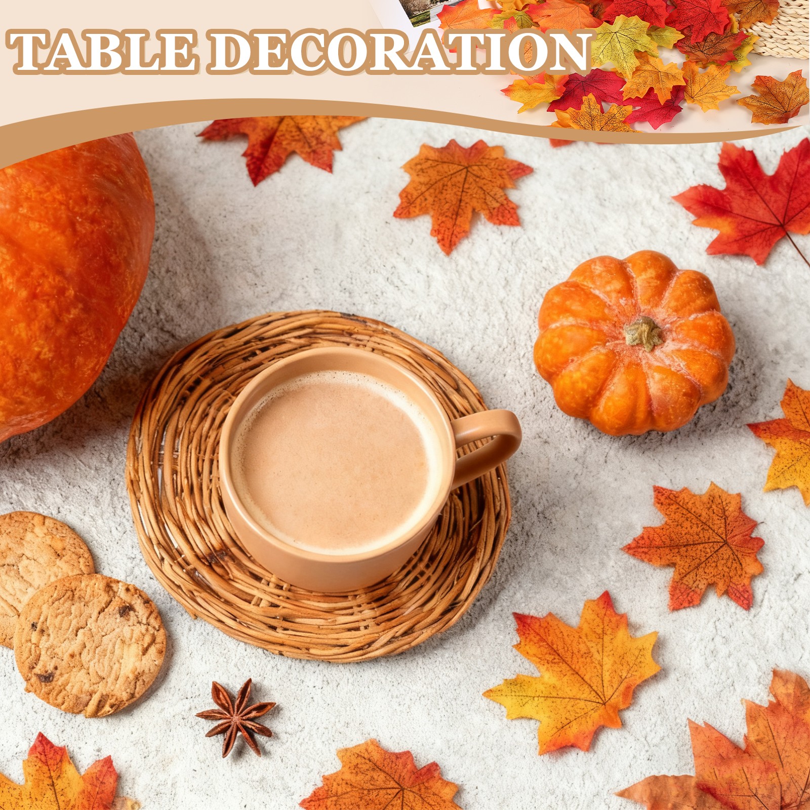 400Pcs Fall Leaves 3.3 Inch Colored Mixed Fake Leaf, Dark Red