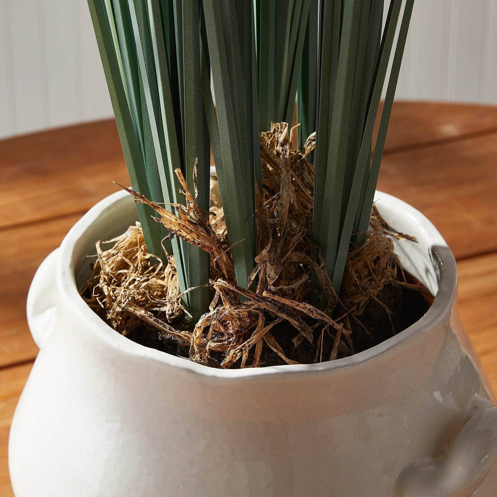 Modern Organic Tall Faux Field Grass Drop-In – 35” Green Accent