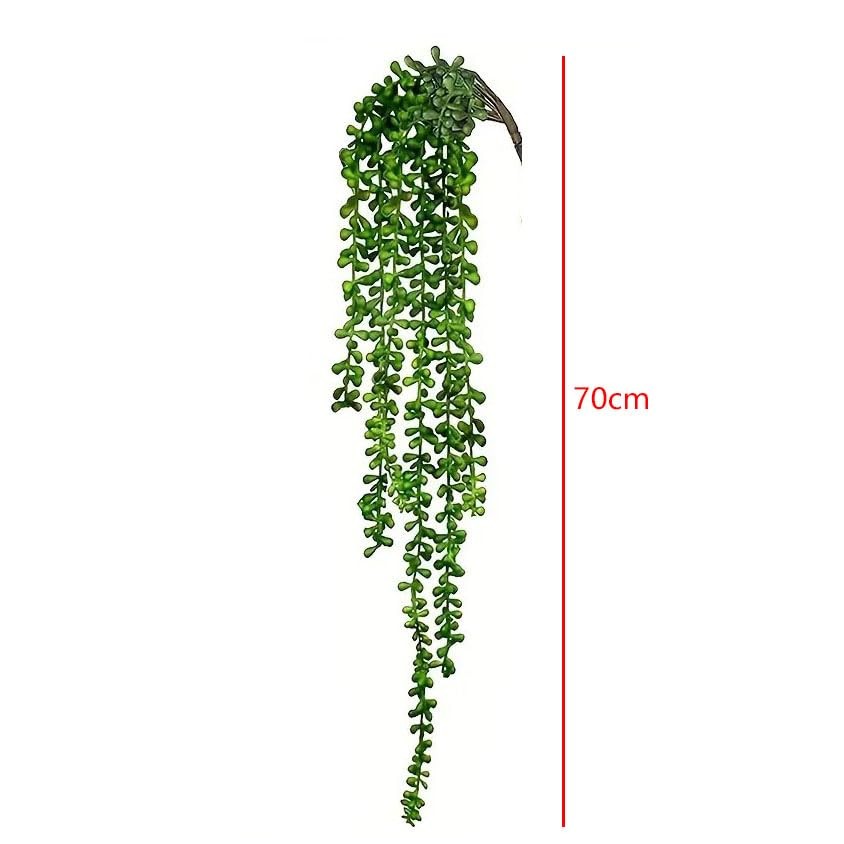 2PCS 29 Inch Length Home Decoration Simulation Green Plants Ceiling Plastic V…