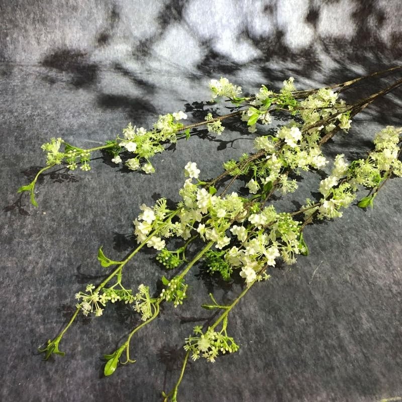 Artificial Eucalyptus Stems and Snow Willow Branches Set,Long Stem Artificial…