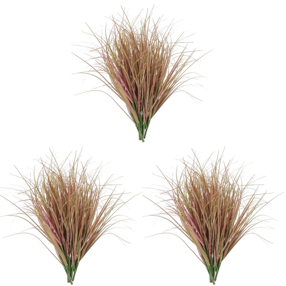 3 Fake Grass Tall Artificial Plant for Crafts Outdoor Plants