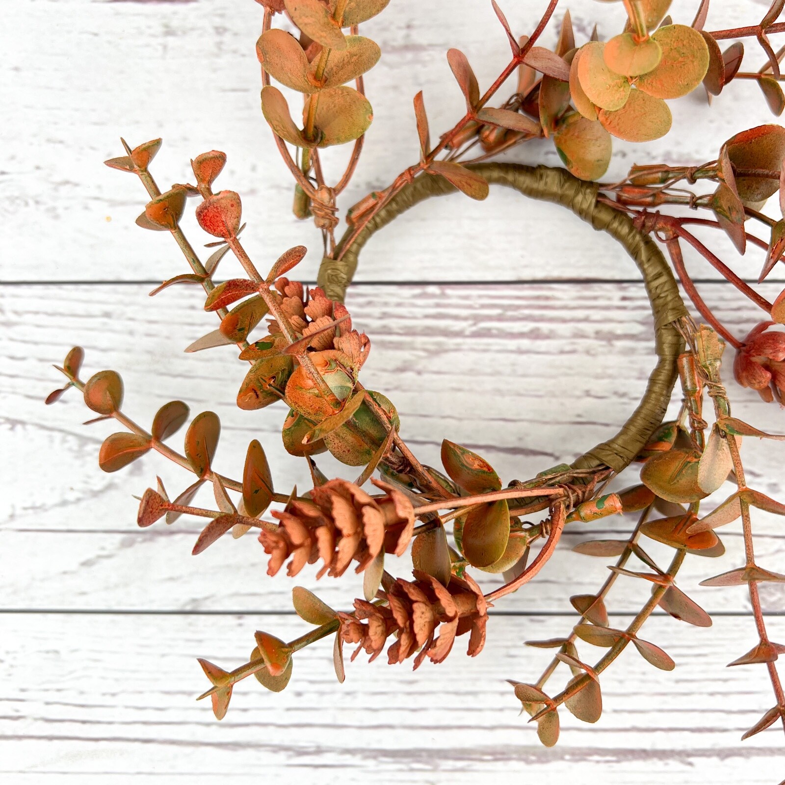 Orange Eucalyptus and Hops Small Candle / Napkin Ring 2.5″ Inner Diameter Fall