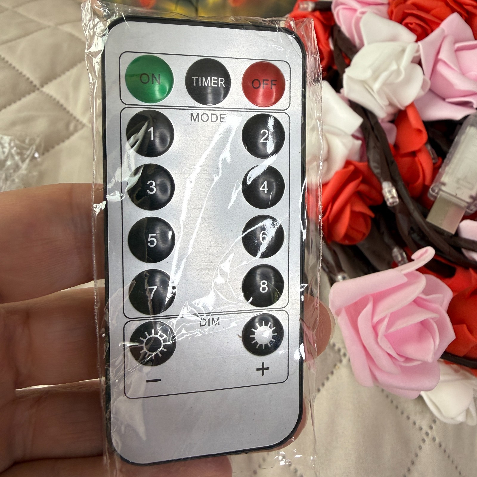 Rose LED Tree Branch Lights for Wall – Lighted Rose Garland
