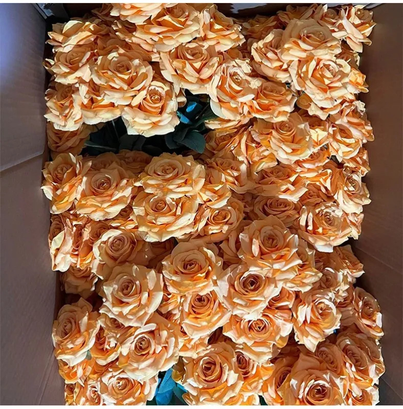 9 Heads Diamond Roses Bouquet Artificial Flower Pink Red Blue White Rose Fake