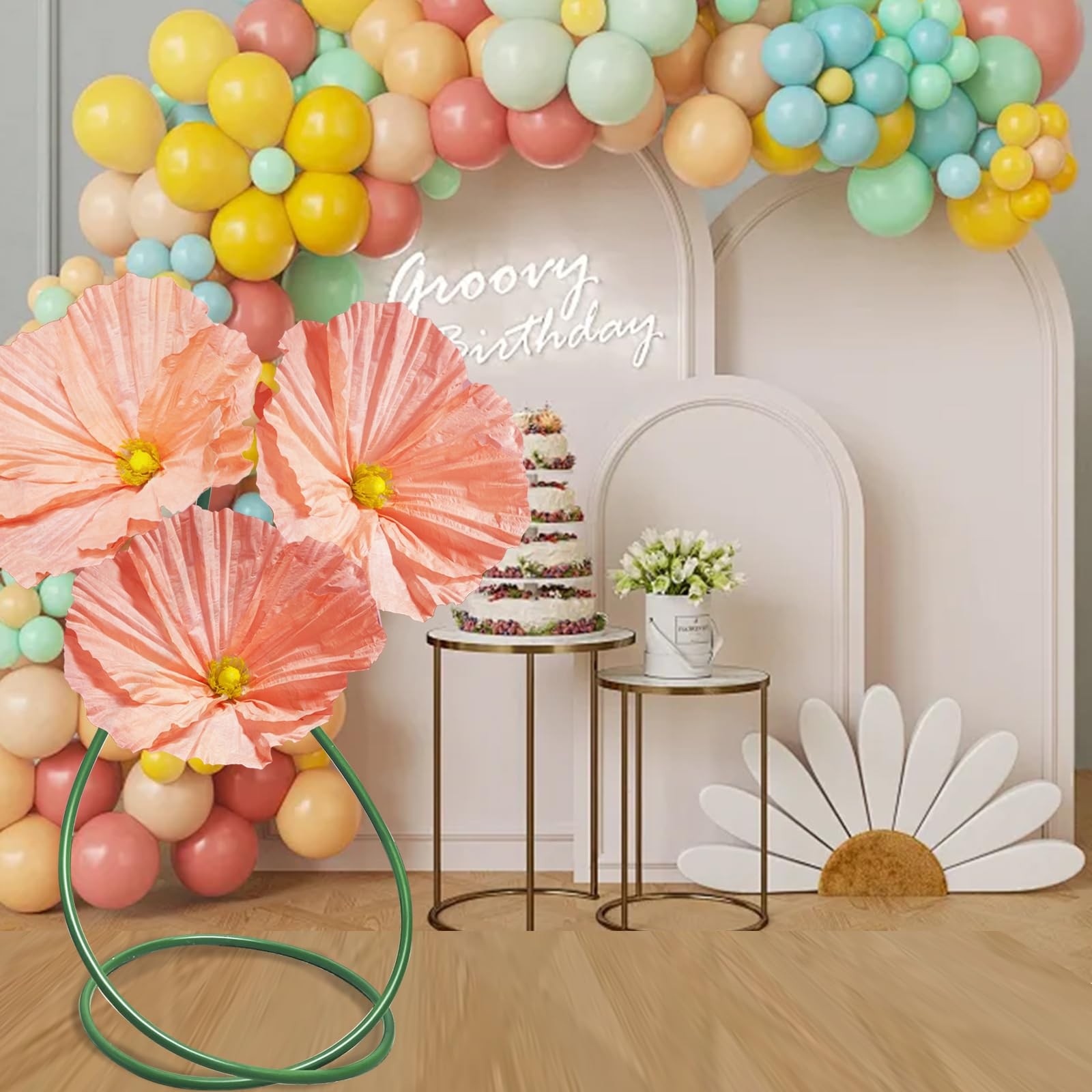 Large Flowers Artificial Flower Decoration – Wedding Giant Flowers Huge Artif…