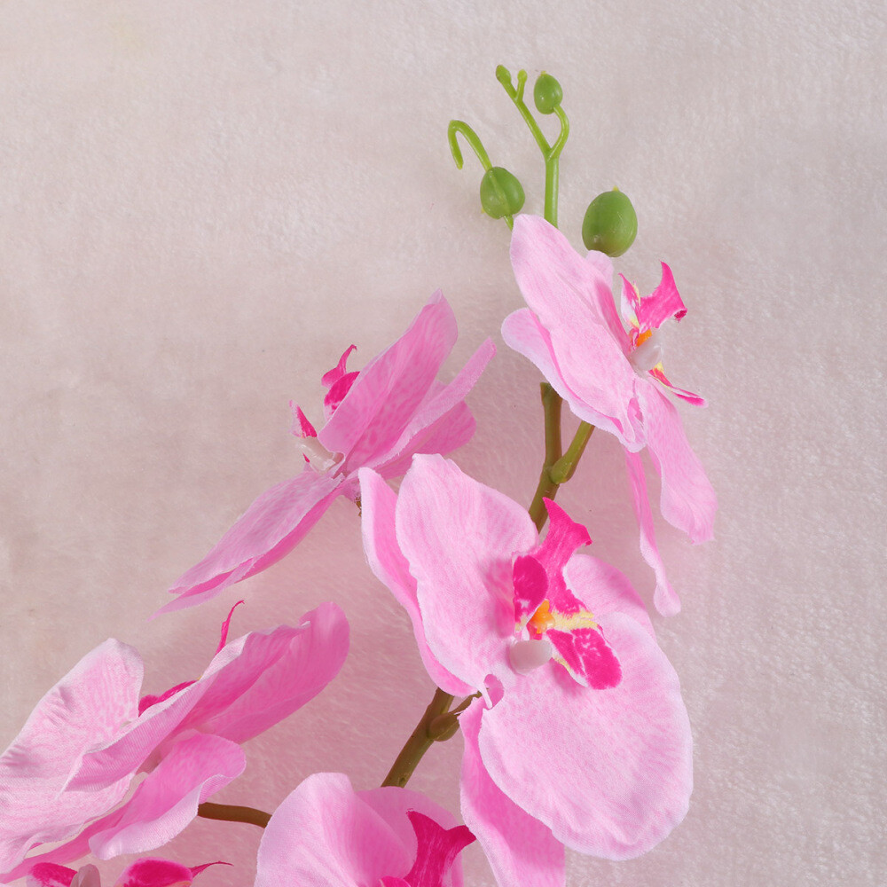 Artificial Plants Flower Arrangements Orchid Faux Stem Touch