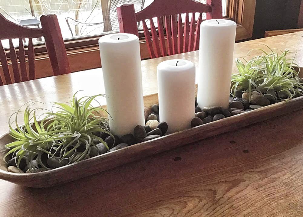 3 PCS Artificial Air Plants Faux Succulents Unpotted Flocked Green DIY Decor