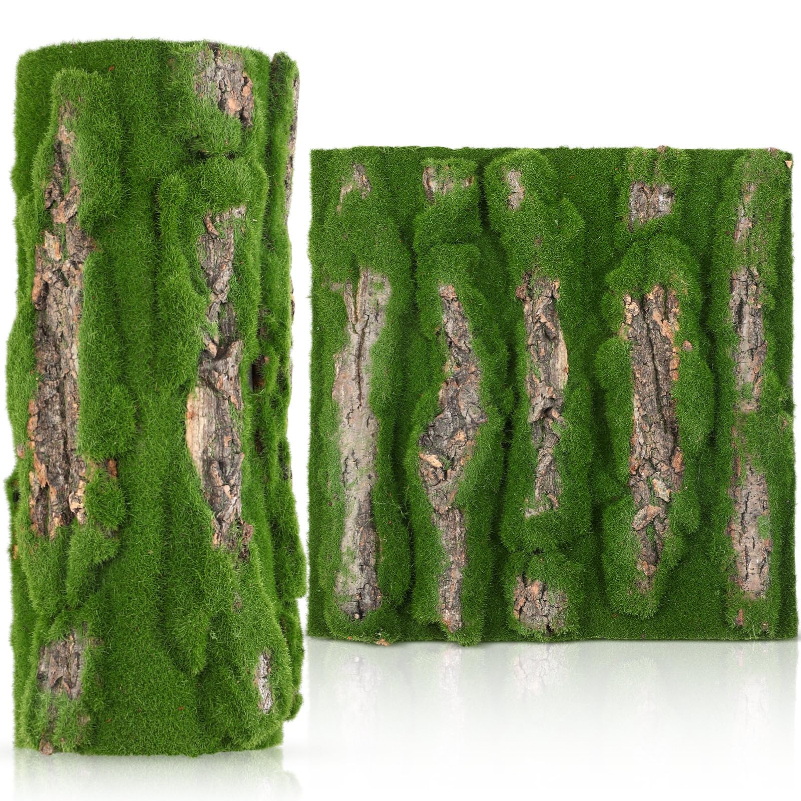 Artificial Moss Bark 11.8 x 11.8 inches Tree Plants Bark DIY for Tree Collar …
