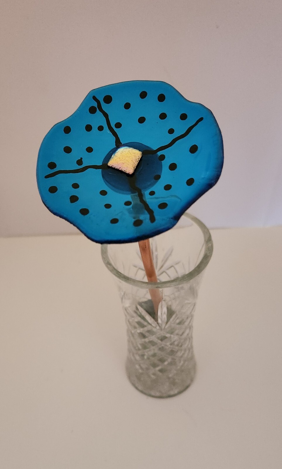 3″ to 3 1/4″ Forever Flowers – Handcrafted with Fused Glass (vase not included)