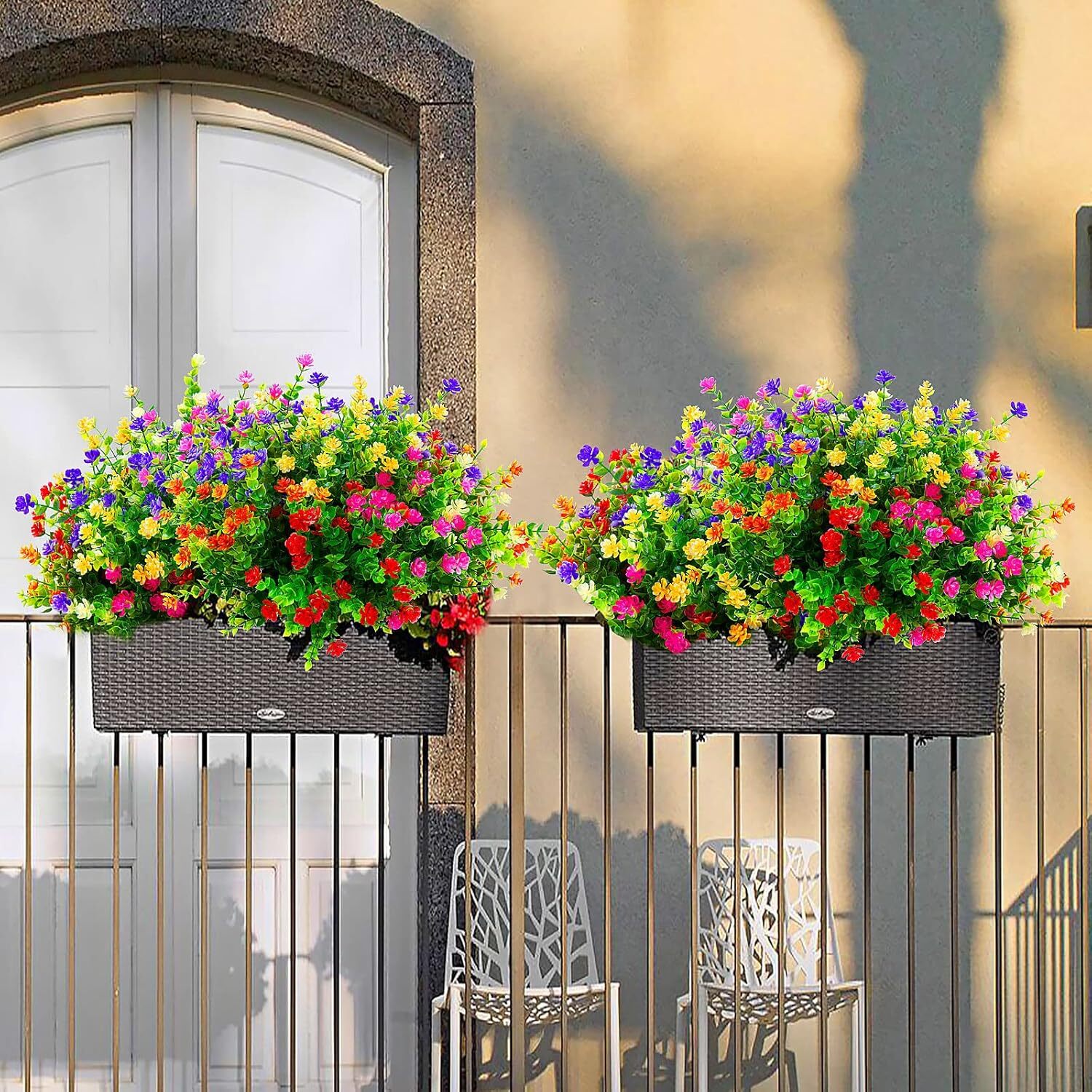 20Bundles Artificial Flowers Fake Plant Wedding Garden Indoor Outdoor Home Decor