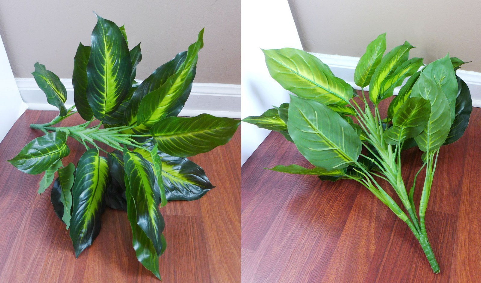 2 x 18″ Tall Palm Bush Artificial Grass Bushes (20 Leaves each)