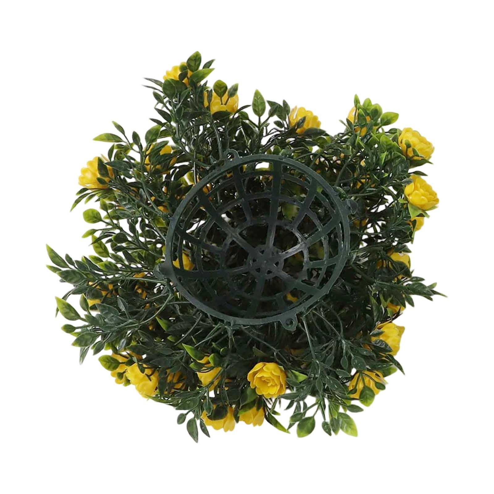 Set of 2 Faux Plant Balls Artificial Flower Balls 25cm for Hanging Decoration