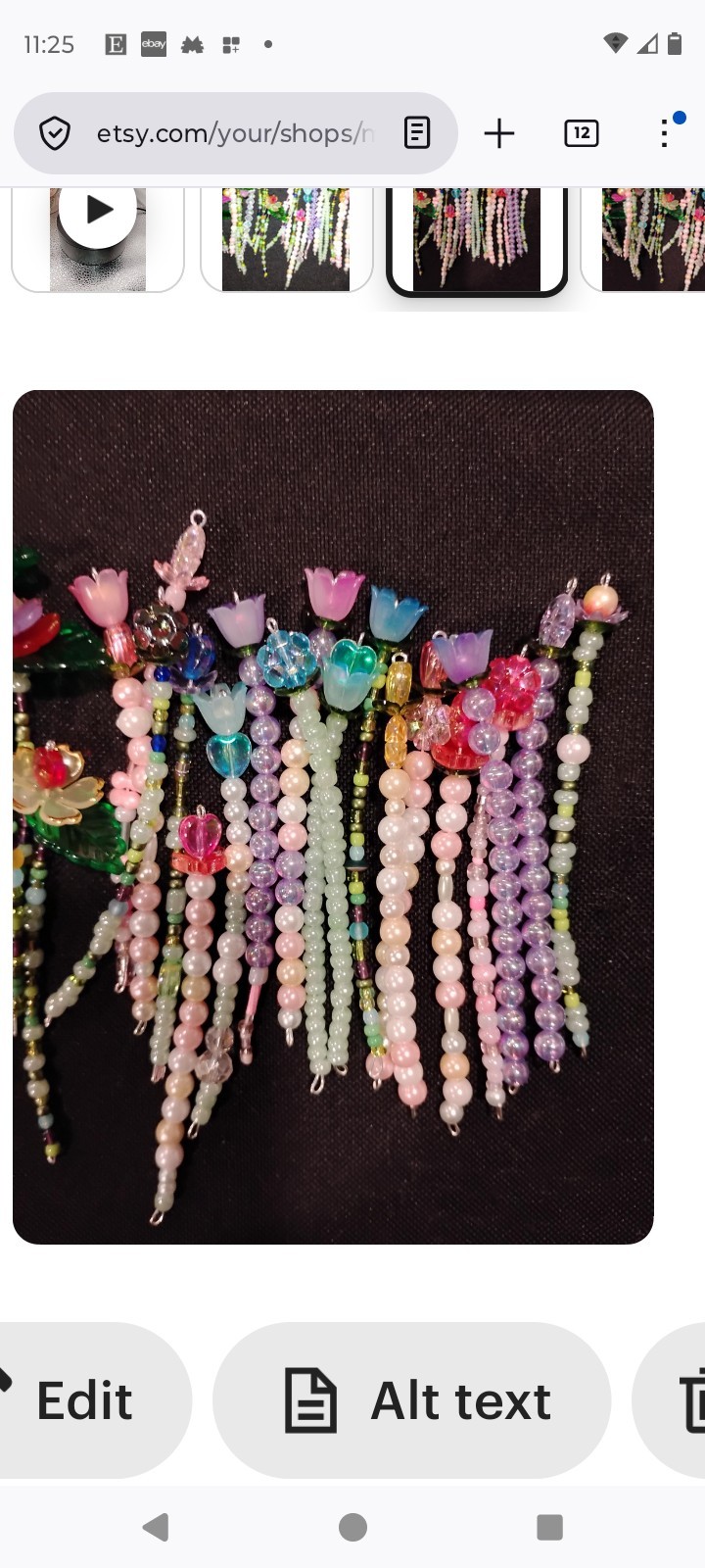 New Custom Made 4 inch Forever beaded Flowers This beautiful flower plant…