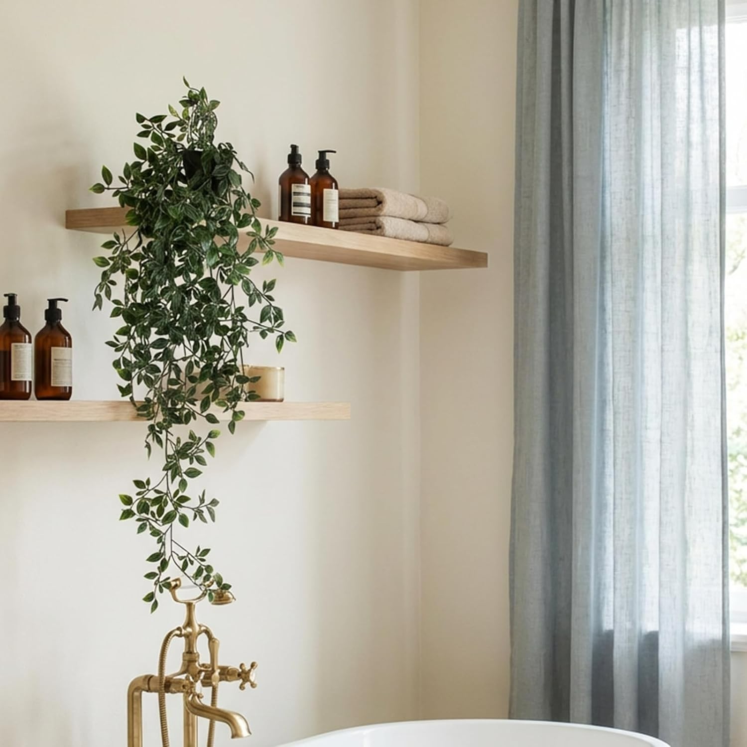 Space-Saving 28.7-in Artificial Hanging Plant – Perfect for Any Room Decor