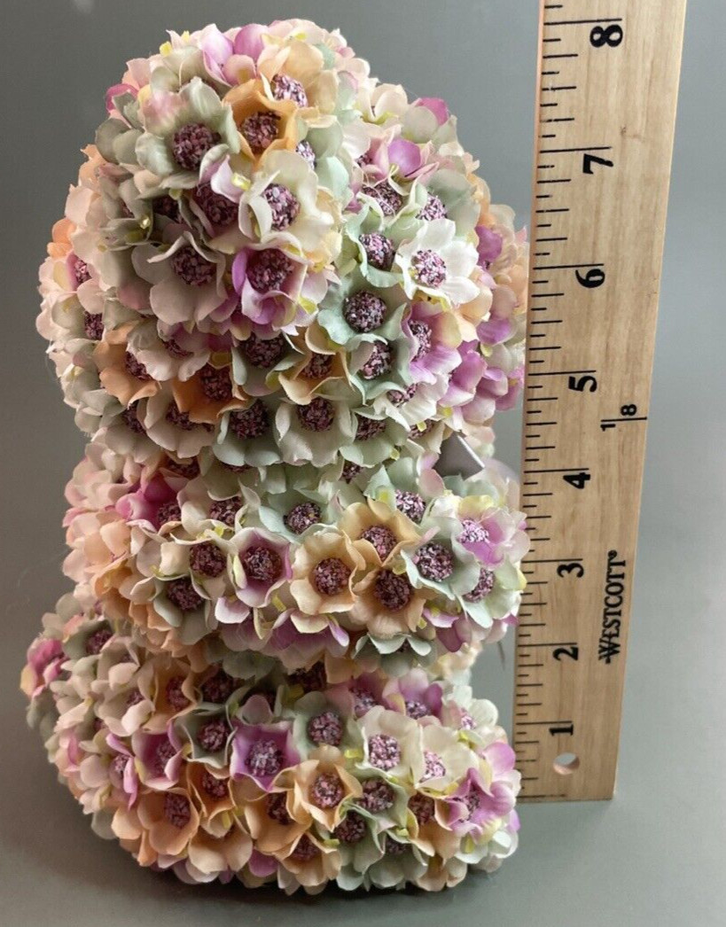 Overjoyed Boutique Artificial Silk Flower Pastel Multicolor Bear Boxed