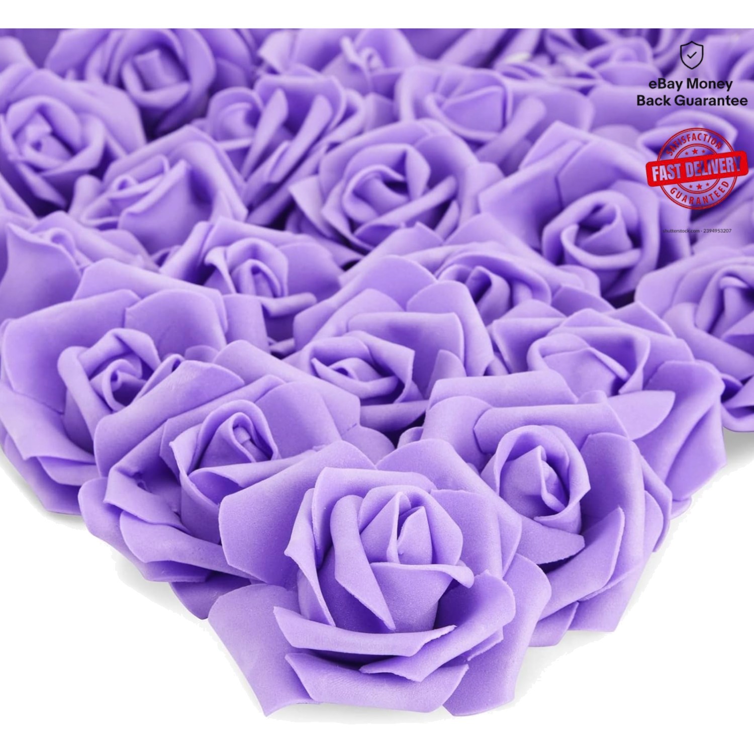 Maintenance-Free Stemless Artificial Roses – 100-Piece Set for Home and Events