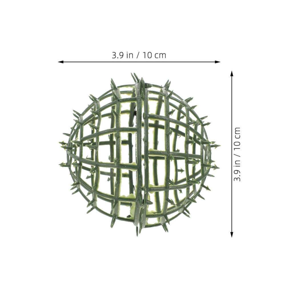 8Pcs Reusable Plastic Topiary Ball Cage Green for DIY Flower Arrangement Decor