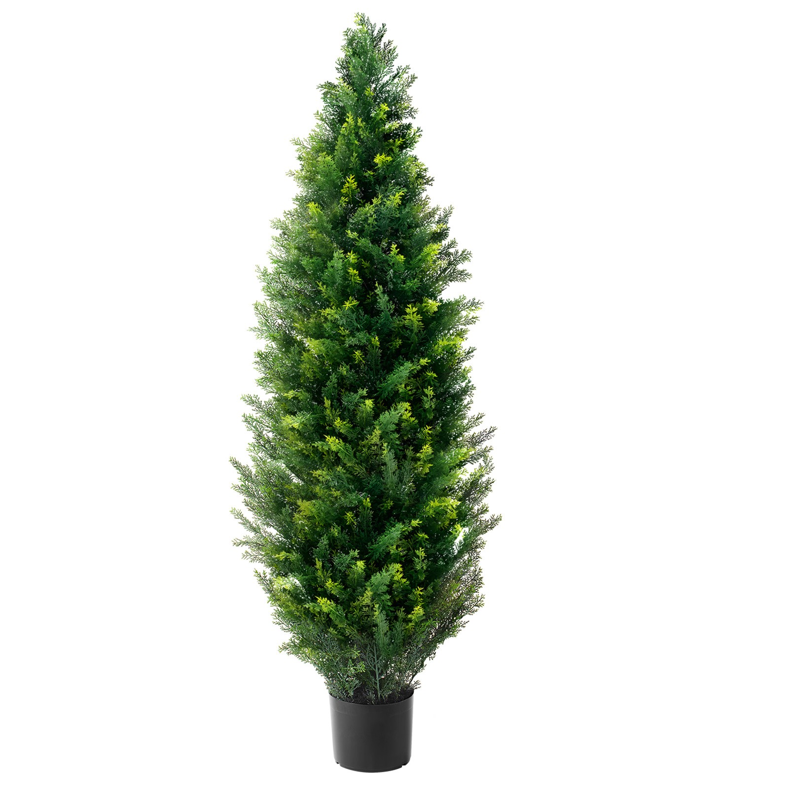 Uimoso Set of 2 Artificial 4′ Cedar Trees for Indoor and Outdoor Decoration