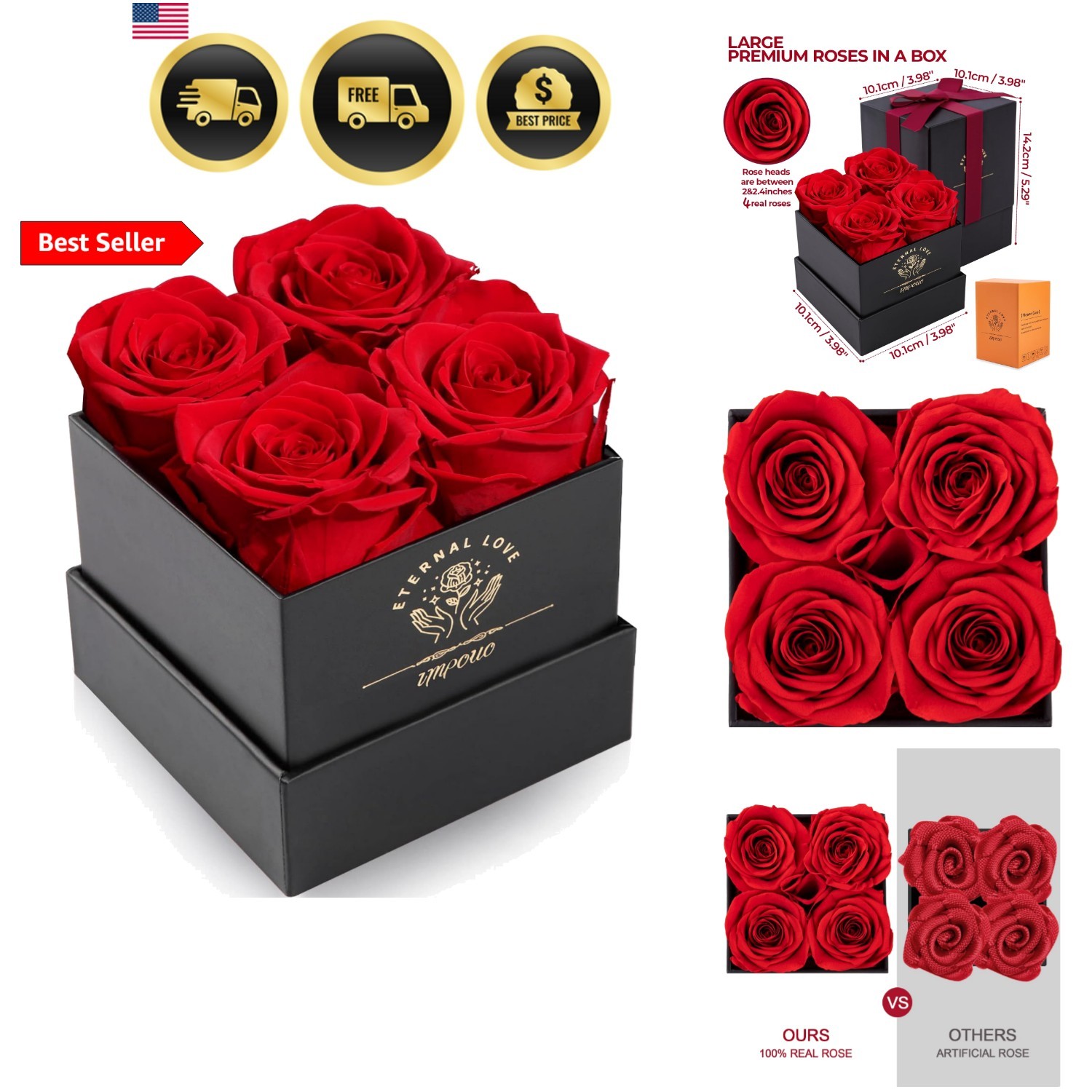 Preserved Rose, Mothers Day Roses in a Box, Forever Preserved Roses Gift for …