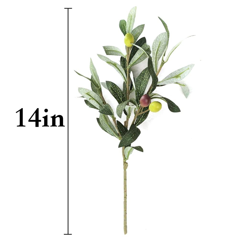 Artificial Olive Plants Branches Fake Fruits Silk Plants Branch Leaves ndoor …