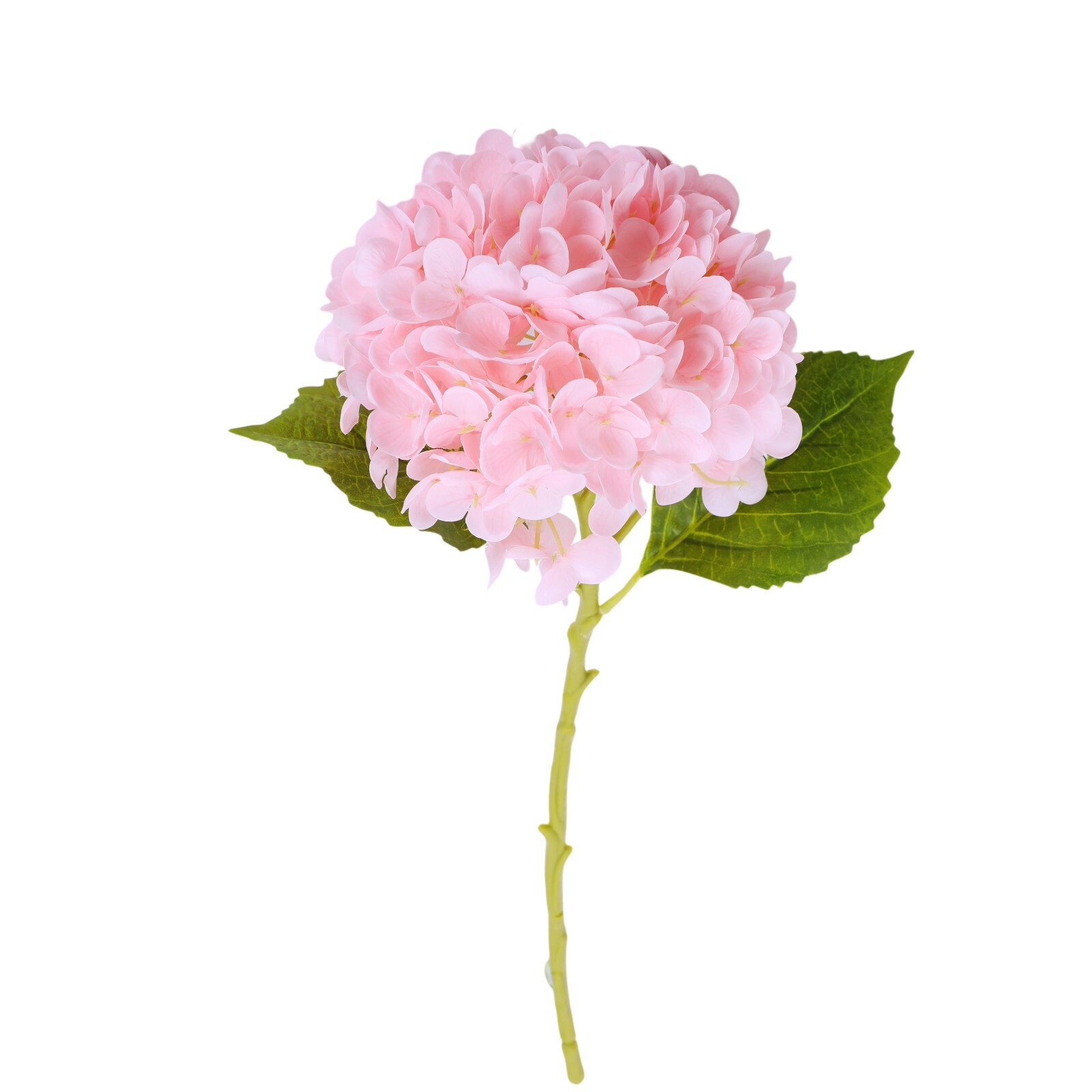 3Pcs Artificial Hydrangea Moisturized Long Stem Fully Blooming Flowers Home Deco