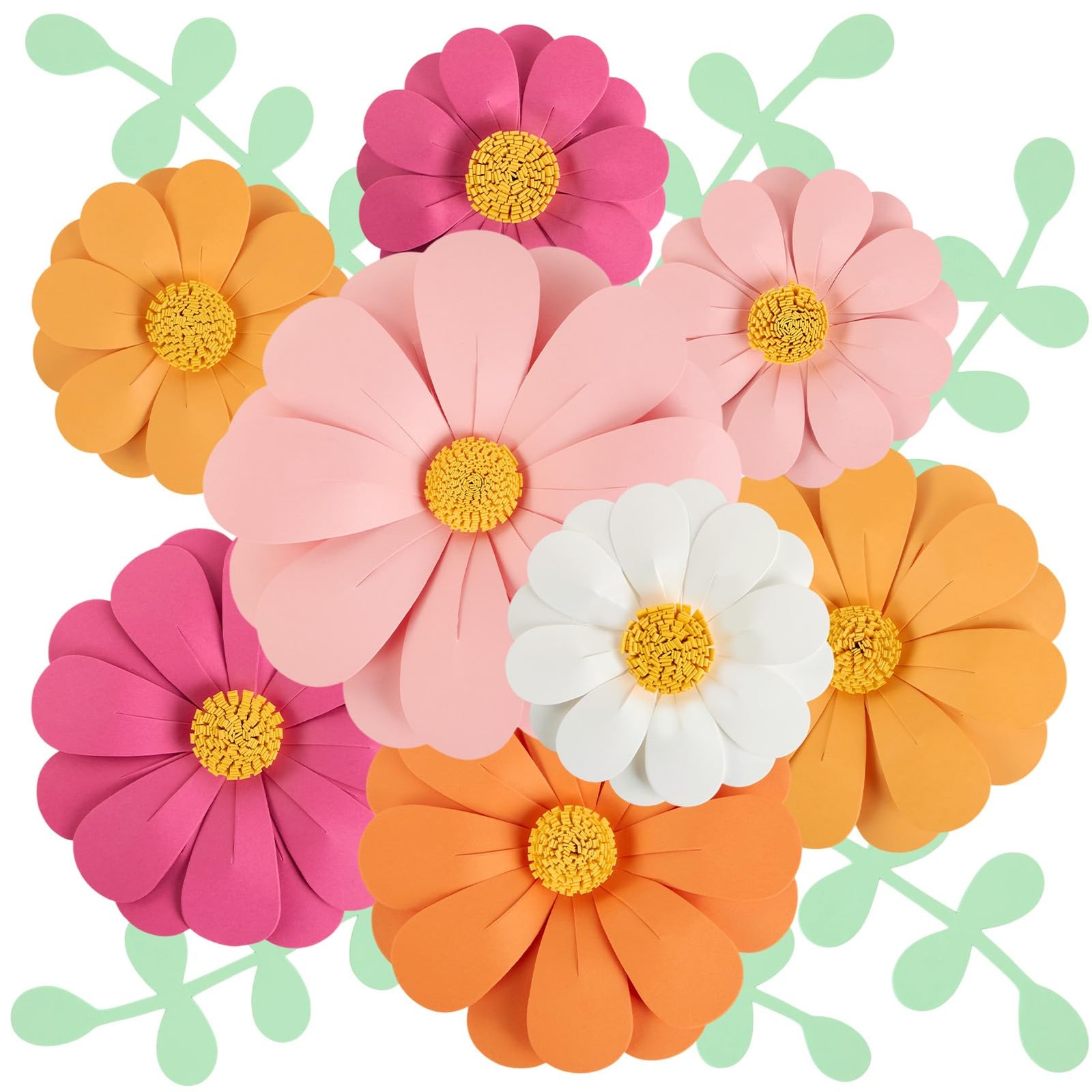 Flowers Decorations for Wall, 3D Handmade Artificial Flowers for Wall Decorat…