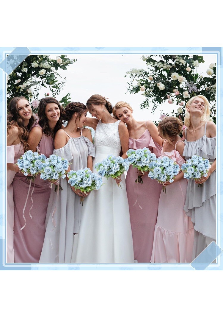 8 Ct Silk Peony Artificial Flowers Wedding Bouquet Party Arrangement Decoration