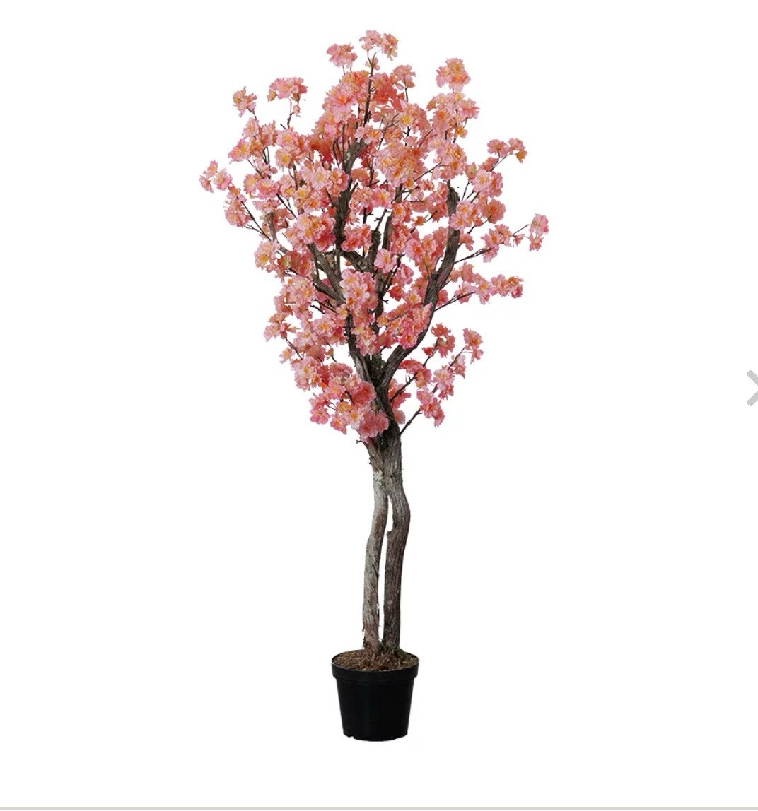 Artificial Cherry Blossom Flowers Trees 4FT/5FT/6FT With Flower Pot