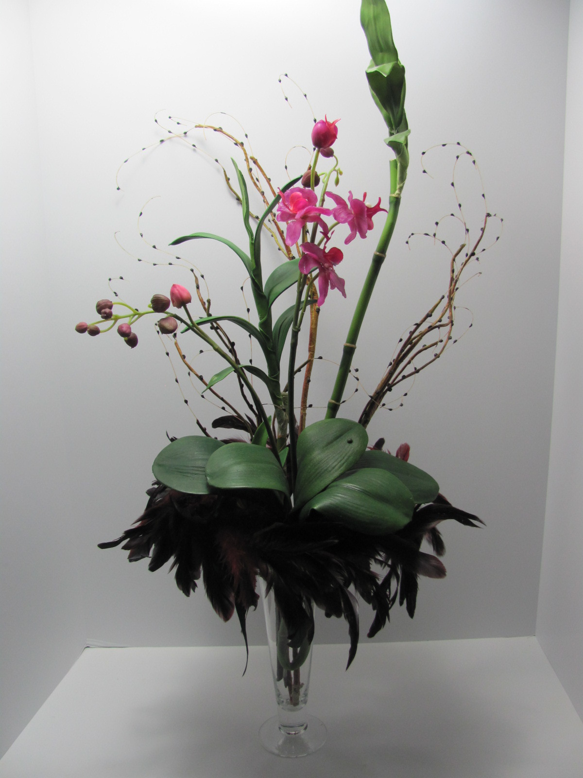 Hand Made, 2 pcs in pack 5″ Feather Ring for arrangement or Bouquet – Sea Foam